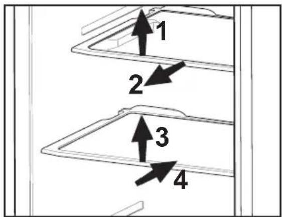 BEKO DNE62220DPX - Συρόμενα ράφια θαλάμου - 1