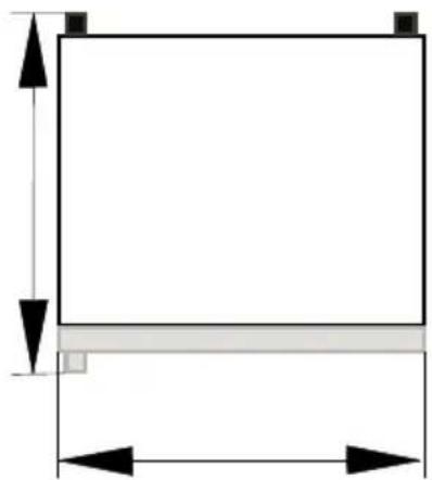 BEKO DNE62220DPX - Размеры холодильника - 1