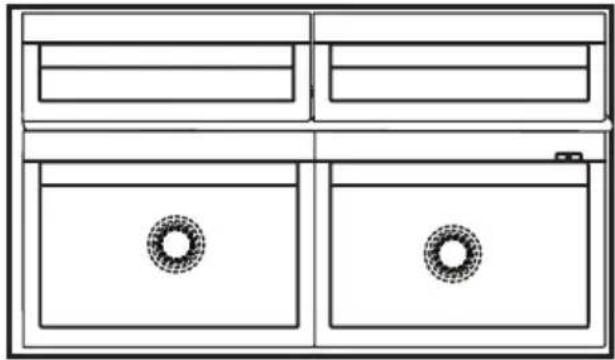 BEKO DNE62220DPX - Éclairage bleu (EN OPTION) - 1