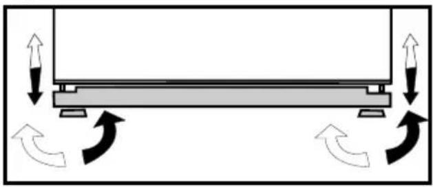 BEKO DNE62220DPX - Ajuste de los pies - 1