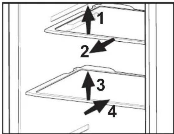 BEKO DNE62220DPX - Verschiebbare Ablagen - 1