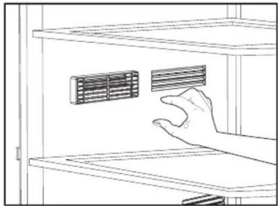 BEKO DNE62220DPX - Beschreibung und Hinweise zur Reinigung des Geruchsfilters: - 1