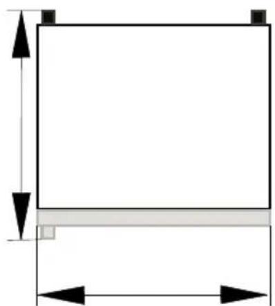 BEKO DNE62220DPX - Dimensioni del frigorifero - 1