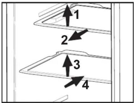 BEKO DNE62220DPX - Ковзні полиці відділення - 1