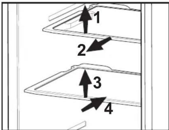 BEKO DNE62220DPX - Glijdende schappen - 1