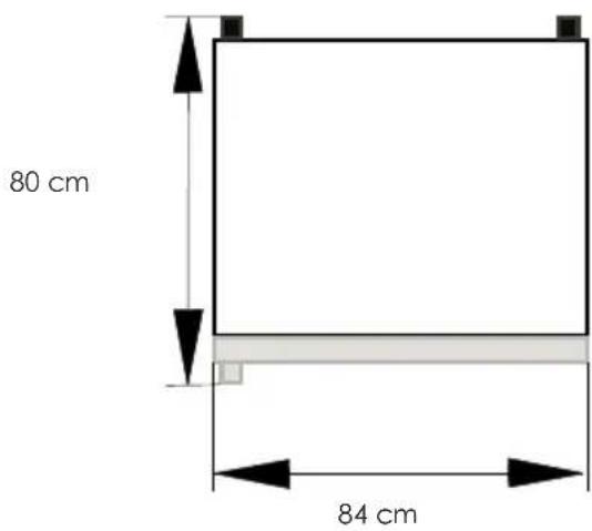 BEKO DNE62220DPX - Dimensions of your refrigerator - 1