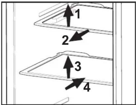 BEKO DNE62220DPX - Etagères coulissantes - 1