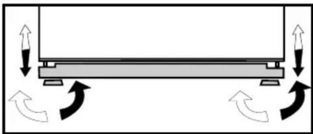 BEKO DNE62220DPX - Nastavitev nog - 1