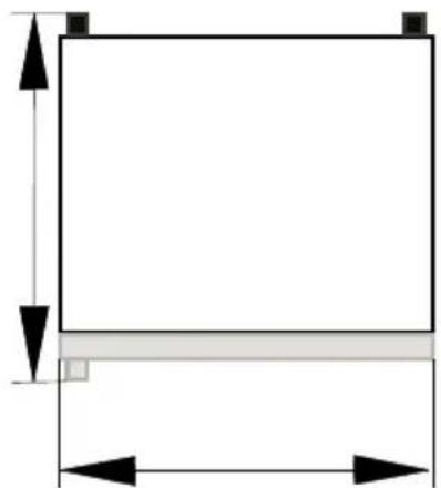 BEKO DNE62220DPX - Розміри холодильника - 1