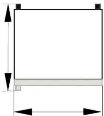 BEKO DNE62220DPX - Dimensions du réfrigérateur - 1