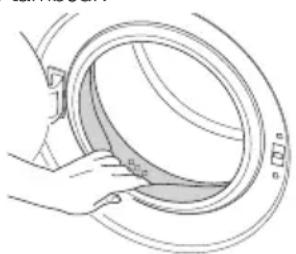 BEKO WMB 71032 PTMX - Nettoyage de la porte de chargement et du tambour - 3