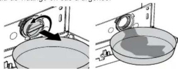 BEKO WMB 71032 PTMX - Evacuation de l'eau restante et nettoyage du filtré de la pompe - 7
