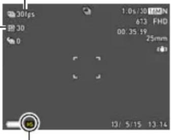 30fps 30 0 1.0s/30 673 FHD 00:35:19 25mm 13/5/15 13:14