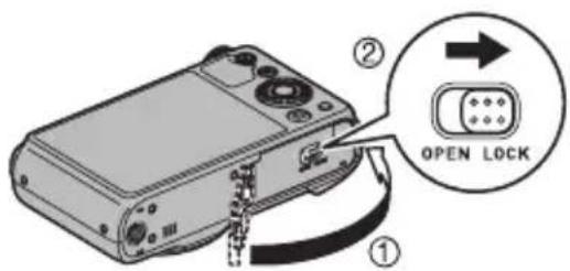 CASIO Exilim EXZR800 - 关闭电池盖。 - 1