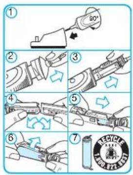 BRAUN OralB Vitality Sensitive - Cómo extraer las baterías al final de la vida útil del producto - 1