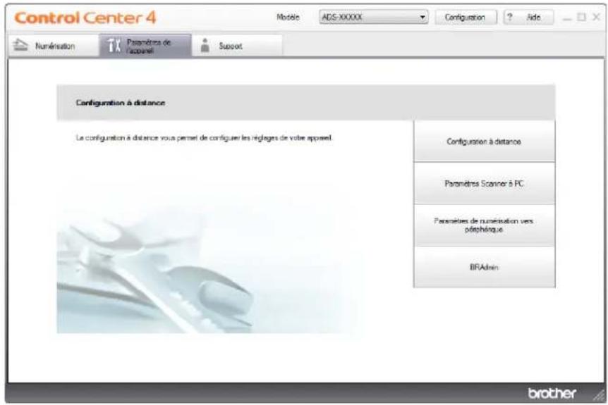 BROTHER ADS1000W - Modifier les paramètres de Numérisation vers PC (Windows®) - 1
