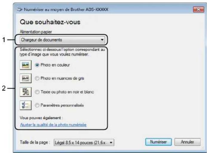 BROTHER ADS1000W - Paramètres du pilote WIA - 1