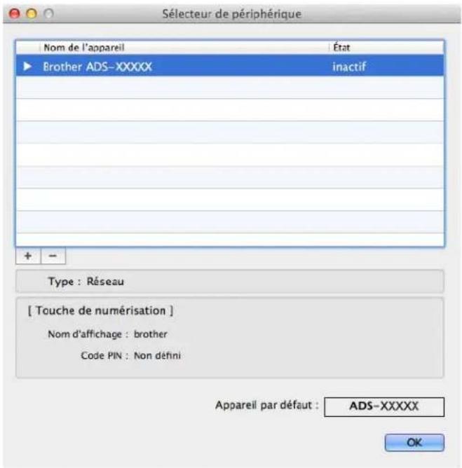BROTHER ADS1500W - Configuration de la numérisation réseau pour Macintosh - 4
