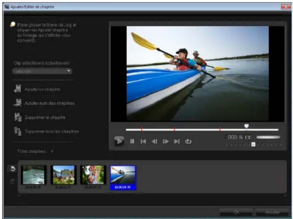 COREL Photo Video Suite X6 - Ajouter et éditer des chapitres - 2