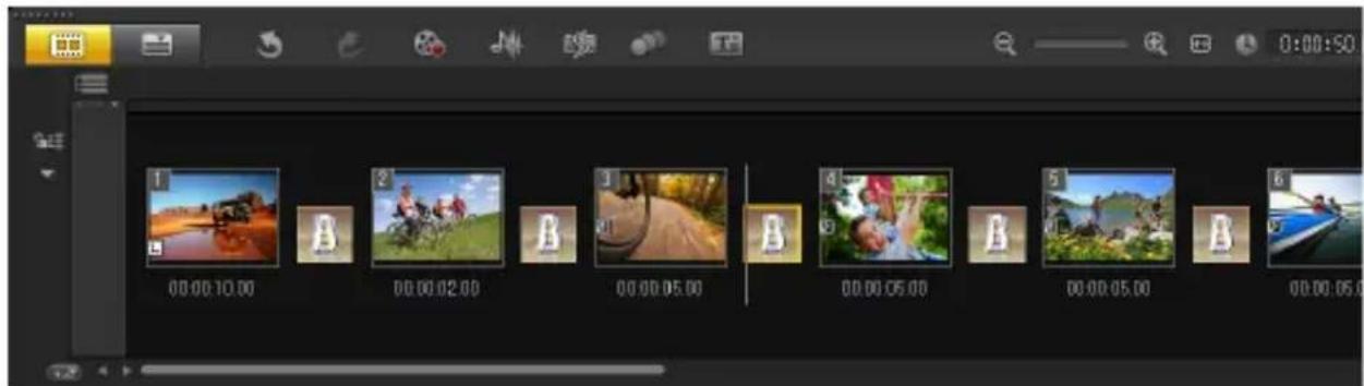 COREL Photo Video Suite X6 - Vue Storyboard - 1