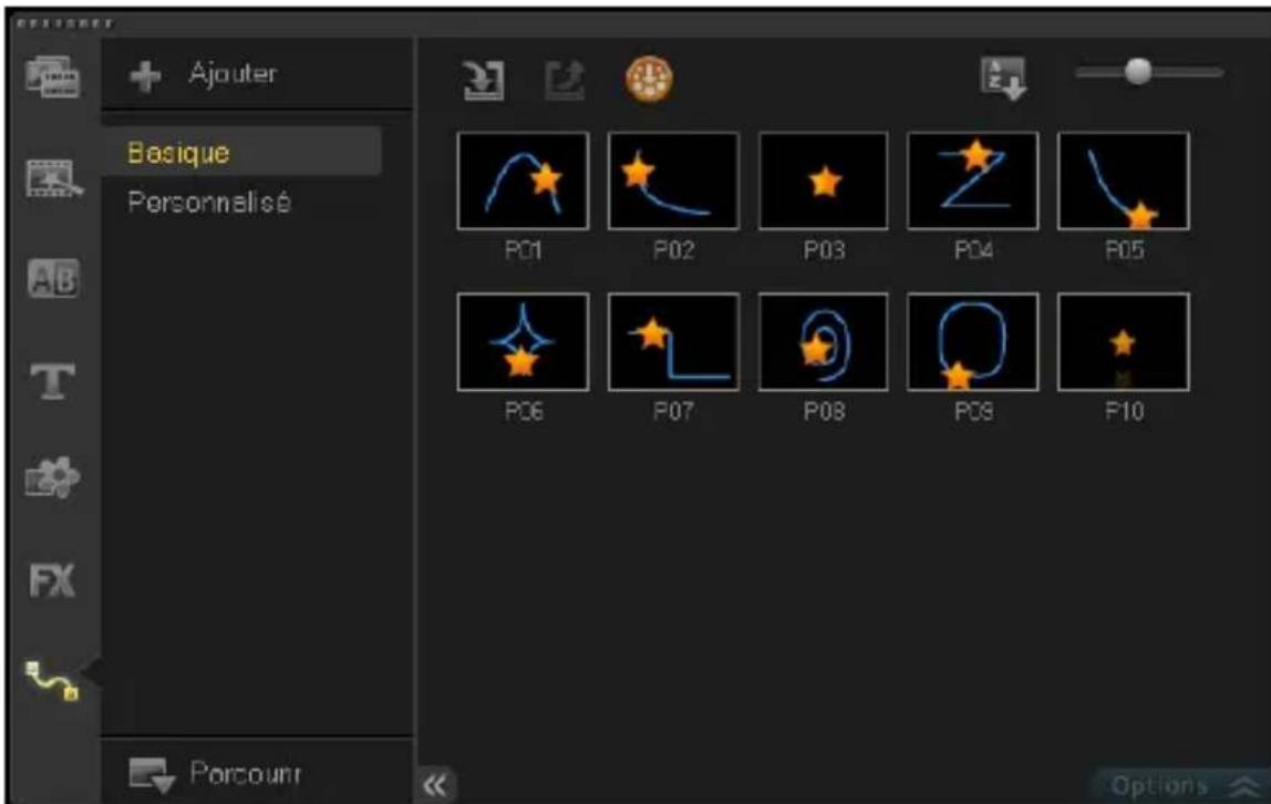 COREL Photo Video Suite X6 - Utilisation de la bibliothèque de chemins - 1