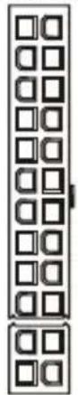 COOLER MASTER Silent Pro M 700W - Moederbord 20+4 pin stekker (P1) - 1