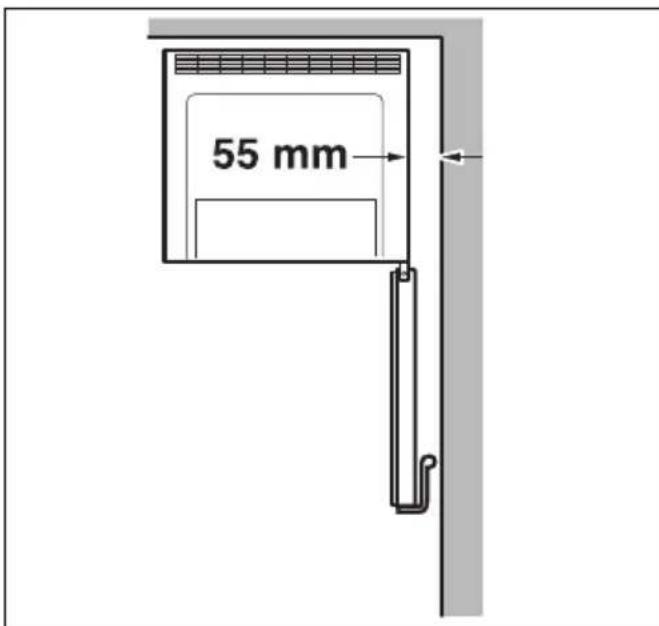 BOSCH KGN39AI26 - Distancia respectfully a la pared - 1
