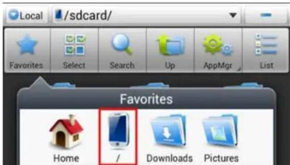 Yarvik Ingenia Compact SMP35200 - Access your MicroSD card in ES File Explorer - 1