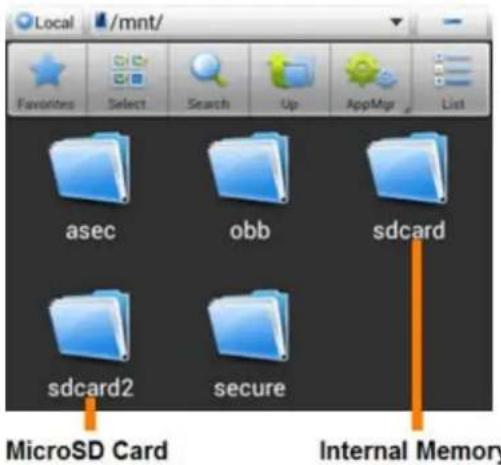 Yarvik Ingenia Compact SMP35200 - Access your MicroSD card in ES File Explorer - 3