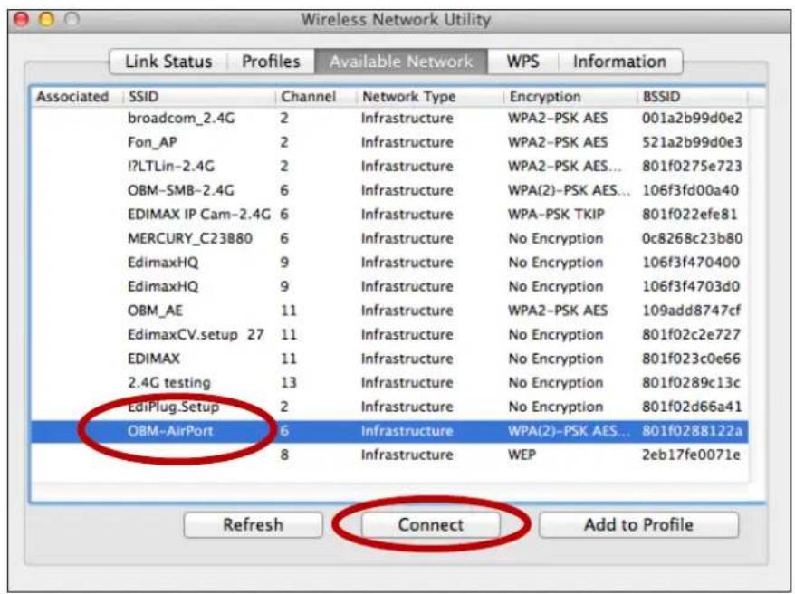 Edimax EW7722UTn V2 - VI-2. Mac : Connexion à un réseau Wi-Fi - 2