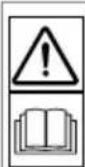 AL-KO Combi Care 38 E - Symboly na zariadení - 1