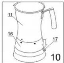 ALPINA SF2809 - Het bereiden van CAPPUCCINO - 10