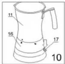 ALPINA SF2809 - KAPUCSINO keszítese - 10