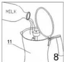 ALPINA SF2809 - Het bereiden van CAPPUCCINO - 8