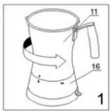 ALPINA SF2809 - KAPUCSINO keszítese - 1