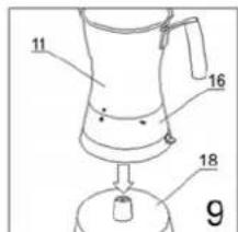 ALPINA SF2809 - Het bereiden van CAPPUCCINO - 9