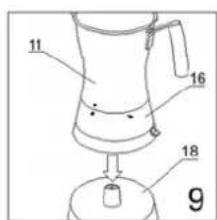 ALPINA SF2809 - Kochen von CAPPUCCINO - 9