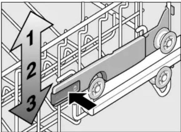 BOSCH SMV69U80EU - Přestavení výšky koše - 1