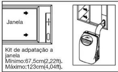 DAITSU ADP 9AM - Kit de Instalação em Janela - 2