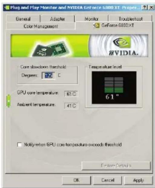 ECS N9500GT1GDSF - Paramètres de températe - 1