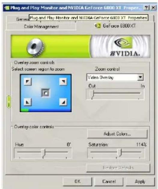 ECS N9500GT1GDSF - Video Overlay Settings - 1