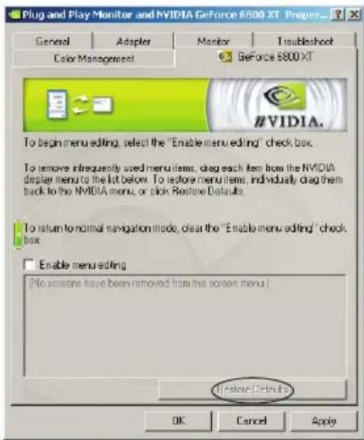 ECS N9500GT1GDSF - Edition du menu d'écran - 1