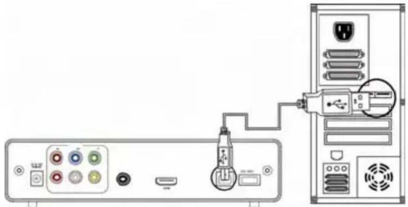 Fantec MMFH36US - Connect to the PC - 1