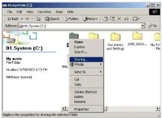 Fantec TVLHD - Configuration du partage de données sous Windows 2000 - 1