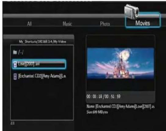 Fantec MMFHDL - Browsing Movies - 1