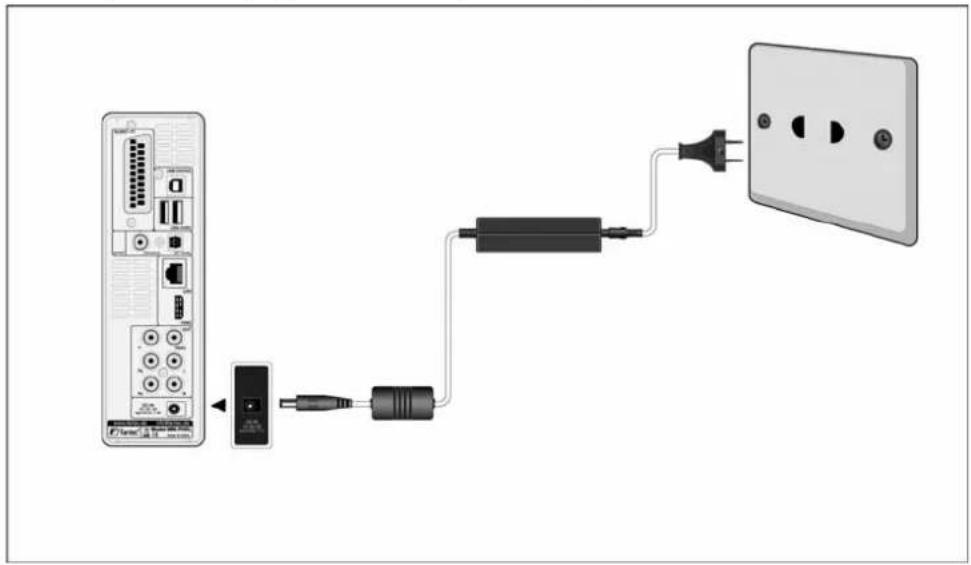 Fantec MMFHDL - Connecting the Power Supply - 1