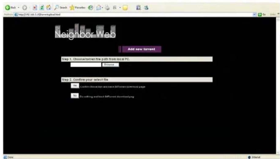 Fantec MMFHDL - Ajouter un nouveau torrent - 1
