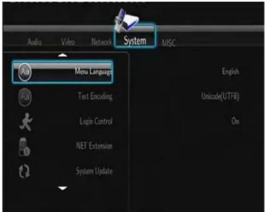 Fantec MMFHDL - Modification des réglages du système - 1