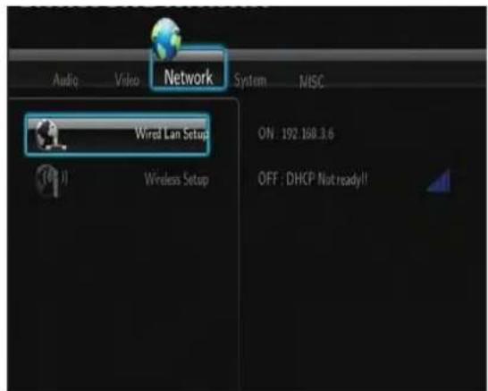 Fantec MMFHDL - Modification des réglages réseau - 1