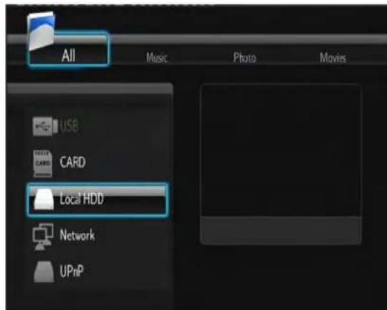 Fantec MMFHDL - Menu de navigation - 1